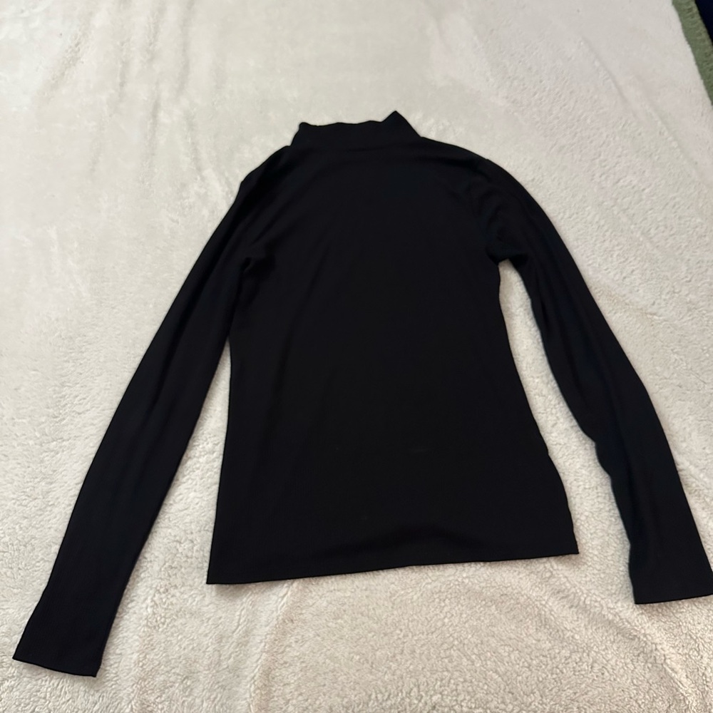 Time and Tru Black Long Sleeve Top